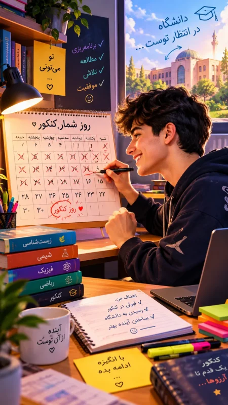 روز شمار کنکور ۱۴۰۶ تجربی