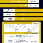 کارنامه کنکور رتبه زیر 1000 تجربی