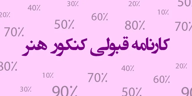 کارنامه قبولی کنکور هنر
